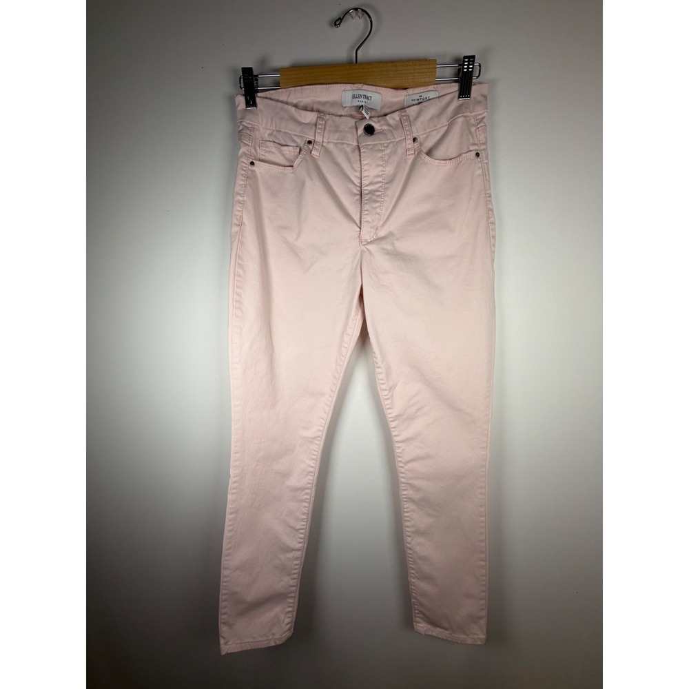 Ellen Tracy Newport High Rise Skinny Jeans Women's Size 4 Blush Pink Stretch